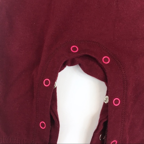 Like New! 🦉 Cat & Jack Maroon Owl Romper - Picture 4 of 6